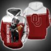 Baby Groot Hug Ball Oklahoma Sooners 3D Hoodie Zip Hoodie NCAA 3D All Over Print Hoodie Zip Hoodie 1
