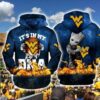 Baby Groot Its My West Virginia Mountaineers 3D All Over Print Zip Hoodie Gifts For NCAA Fans 1
