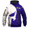 Baltimore Ravens Hoodies Skull Printed Gifts for Fans Baltimore Ravens Hoodies Skull Printed Gifts for Fans 1