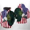 Baylor Bears NCAA US FLag 3D All Over Print Hoodie Zip up Hoodie 1