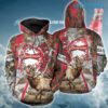Budweiser Hoodie 3D ELk Hunter Beer Lovers Gift Budweiser Hoodie 3D ELk Hunter Beer Lovers Gift 0