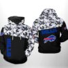 Buffalo Bills NFL Camo Veteran Team 3D All Over Print Hoodie with Zip up Option 1