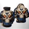 Buffalo Sabers Nhl Skull 3D All Over Print Hoodie With Zip Up Option Show Your Team Spirit Buffalo Sabers NHL Skull 3D All Over Print Hoodie with Zip up Option Show Your Team Spirit 1