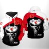 Calgary Flames Nhl Skull Punisher 3D All Over Print Hoodie With Zip Up Option Show Your Team Spirit Calgary Flames NHL Skull Punisher 3D All Over Print Hoodie with Zip up Option Show Your Team Spirit 1