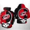 Carolina Hurricanes NHL Grateful Dead 3D All Over Print Hoodie with Zip up Option Show Your Team Spirit 1