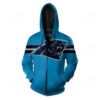Carolina Panthers Football 3D All Over Print Zip Up Hoodie 1