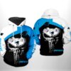 Carolina Panthers Skull Punisher Team 3D All Over Print Zip Up Hoodie 1