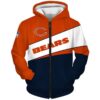 Chicago Bears 3D All Over Print Zip Up Hoodie for Awesome Fans 1