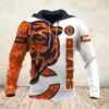 Chicago Bears Football Red White Men and Women 3D All Over Print Zip Up Hoodie 3D T Shirt 2020 1
