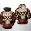 Chicago Bears Skull Team 3D All Over Print Zip Up Hoodie Chicago Bears Skull Team 3D All Over Print Zip Up Hoodie 1