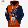 Chicago Bears Walter Payton Ncaa Football 3D All Over Print Hoodie Zip up Hoodie 1