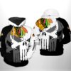 Chicago Blackhawks 3D All Over Print Zip Up Hoodie 1