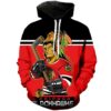 Chicago Blackhawks Hoodie Mascot 3D Printed Gifts for Fans Chicago Blackhawks Hoodie Mascot 3D Printed Gifts for Fans 1