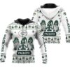 Christmas Gnomes Green Bay Packers Ugly Christmas 3D All Over Print Zip Up Hoodie 1