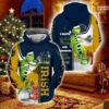 Christmas Grinch Notre Dame Fighting Irish I Hate Morning 3D All Over Print Zip Hoodie Gifts For NCAA Fans 1