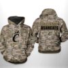 Cincinnati Bearcats Ncaa Camo Veteran 3D All Over Print Hoodie, Zip-Up Hoodie Cincinnati Bearcats NCAA Camo Veteran 3D All Over Print Hoodie Zip up Hoodie 1