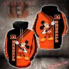 Cincinnati Bengals Mickey Mouse 3D All Over Print Zip Up Hoodie 1