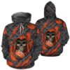 Cincinnati Bengals Skull Cracked Metal 3D Hoodie Zip Hoodie NFL 3D All Over Print Hoodie Zip Hoodie 1