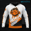 Clemson Tigers Hoodie 3D Ripping Tearing Through Logo Clemson Gift 0