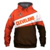 Cleveland Browns 3D Hoodie Zip Hoodie NFL 3D All Over Print Hoodie Zip Hoodie 1