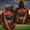 Cleveland Browns American NFL 3D All Over Print Zip up Hoodie Option 1