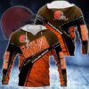 Cleveland Browns Nfl 3D All Over Print Zip Up Hoodie Option Cleveland Browns NFL 3D All Over Print Zip up Hoodie Option 1