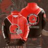 Cleveland Browns NFL 3D All Over Printed Hoodie Zip Up Hoodie 1