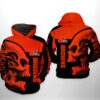 Cleveland Browns Nfl Skull 3D Printed Pull Over Hoodie, Zip Up Hoodie Cleveland Browns NFL Skull 3D Printed Pull Over Hoodie Zip Up Hoodie 1