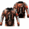 Cleveland Browns Skull Hoodies Blackground Smoke Gifts for Fans Cleveland Browns Skull Hoodies Blackground Smoke Gifts for Fans 1