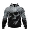 Cleveland Browns Skull Hoodies Custom Name Number Gifts for Fans 1