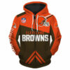 Cleveland Browns Zip Hoodies 3D Long Sleeve With Hooded Gifts for Fans Cleveland Browns Zip Hoodies 3D Long Sleeve With Hooded Gifts for Fans 1