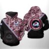 Colorado Avalanche NHL Grateful Dead 3D All Over Print Zip up Hoodie Option 1
