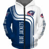 Columbus Blue Jackets Hoodies 3D Pullover Long Sleeve Gifts for Fans Columbus Blue Jackets Hoodies 3D Pullover Long Sleeve Gifts for Fans 1