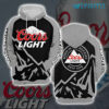 Coors Light Hoodie 3D Black Grey Beer Lovers Gift Coors Light Hoodie 3D Black Grey Beer Lovers Gift 0
