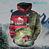 Coors Light Hoodie 3D Red Fishing Gift For Beer Lovers 0