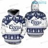 Coors Light Hoodie 3D Reindeer Beer Lovers Gift 0