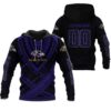 Custom Baltimore Ravens All Over Print Hoodie With Name And Number Custom Baltimore Ravens All Over Print Hoodie with Name and Number 1