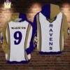 Custom Baltimore Ravens Nfl White Baltimore Ravens 3D Printed Pull Over Zip Up Hoodie Perfect Gifts For Football Fans Custom Baltimore Ravens NFL White Baltimore Ravens 3D Printed Pull Over Zip Up Hoodie Perfect Gifts for Football Fans 1