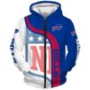 Custom Buffalo Bills 3D Hoodie Pullover NFL 3D Zip up Hoodie Perfect Gifts for Football Fans 1