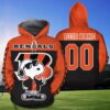 Custom Cincinnati Bengals Snoopy All Over Print Zip up Hoodie 1
