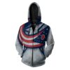 Custom Columbus Blue NFL Football Big Logo 3D All Over Print Zip up Hoodie Option Gift 1