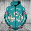 Custom Miami Dolphins Zipper Hoodie Perfect Gift For Nfl Fans Custom Miami Dolphins Zipper Hoodie Perfect Gift for NFL Fans 1