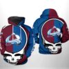 Customizable All Over Print Hoodie, Personalized Zip Up Hoodie For Nhl Team, Colorado Avalanche Customizable All Over Print Hoodie Personalized Zip Up Hoodie for NHL Team Colorado Avalanche 1