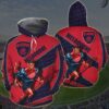 Customized 3D Printed Melbourne Football Club Hoodie With Mascot Kc Afl Zip Up Hoodie Customized 3D Printed Melbourne Football Club Hoodie with Mascot KC AFL Zip Up Hoodie 1