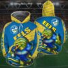 Customized 3D Printed Parramatta Eels Hoodie With Mascot Kc Nrl Hoodie Customized 3D Printed Parramatta Eels Hoodie with Mascot KC NRL Hoodie 1