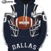 Dallas Cowboys Football NFL Unisex 3D All Over Print Hoodie with Zip Up 1