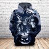 Dallas Cowboys Horror Night Halloween 3D Zip Up Hoodie, Nfl All Over Print Hoodie Dallas Cowboys Horror Night Halloween 3D Zip Up Hoodie NFL All Over Print Hoodie 1