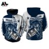 Dallas Cowboys Nfl American Football Skull 3D All Over Print Zip Up Hoodie Option Dallas Cowboys NFL American Football Skull 3D All Over Print Zip Up Hoodie Option 1