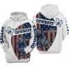 Dallas Cowboys Nfl Football American Flag 3D All Over Print Hoodie With Zip Up Dallas Cowboys NFL Football American Flag 3D All Over Print Hoodie with Zip up 1