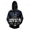 Dallas Cowboys NFL Football Skull 3D All Over Print Zip Up Hoodie 1